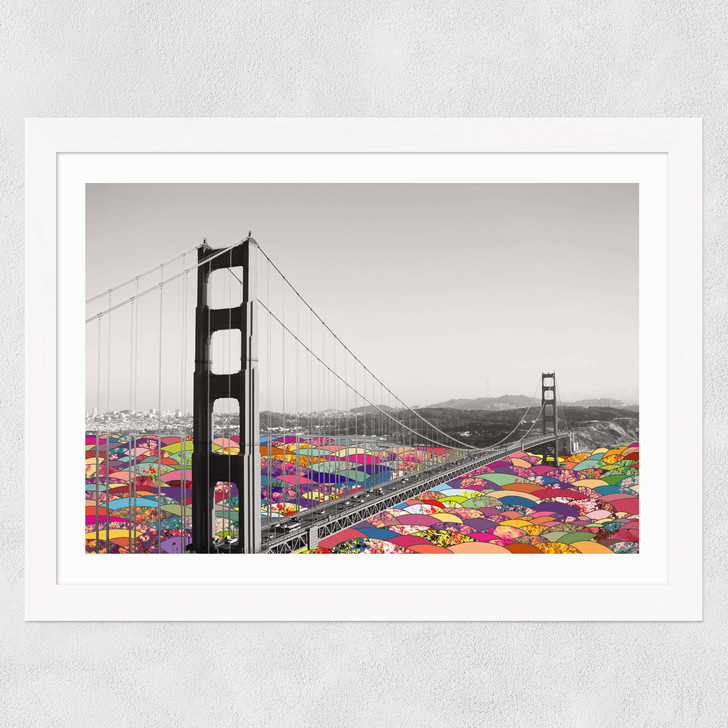 It's In The Water Wide White Frame