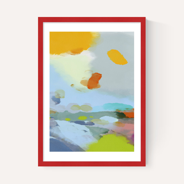 Red Poppies Field Abstract II