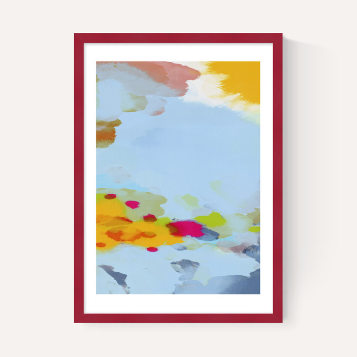 Red Poppies Field Abstract I
