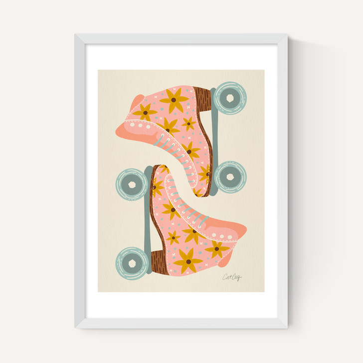 Blush/Mint Retro Rollerskates