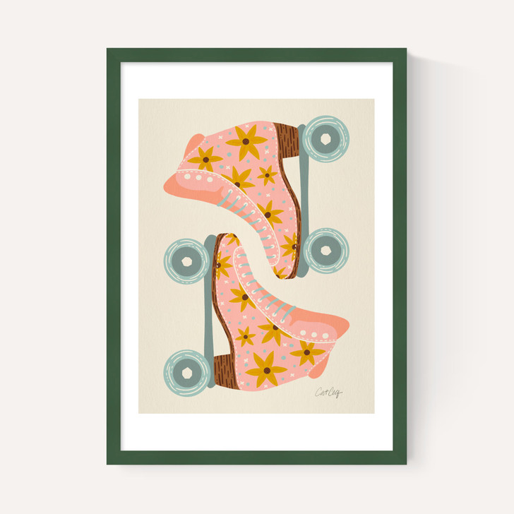 Blush/Mint Retro Rollerskates