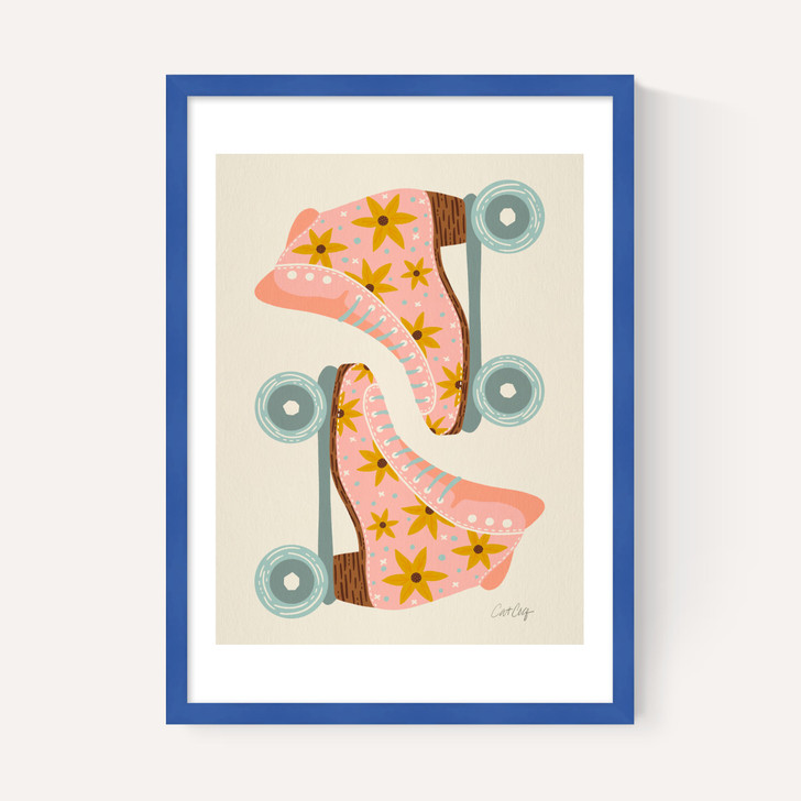 Blush/Mint Retro Rollerskates