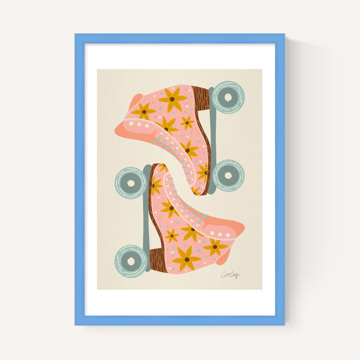 Blush/Mint Retro Rollerskates