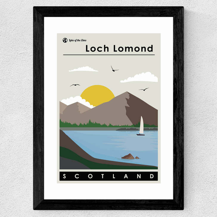 Loch Lomond Wide Black Frame Loch Lomond Wide Black Frame