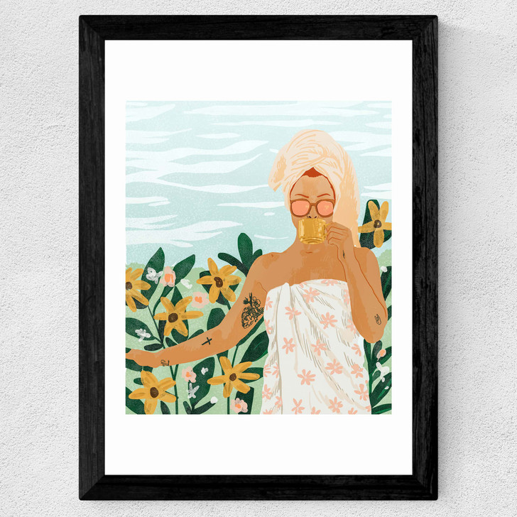 Earl Grey Wide Black Frame