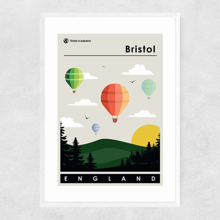 Bristol Narrow White Frame Bristol Narrow White Frame