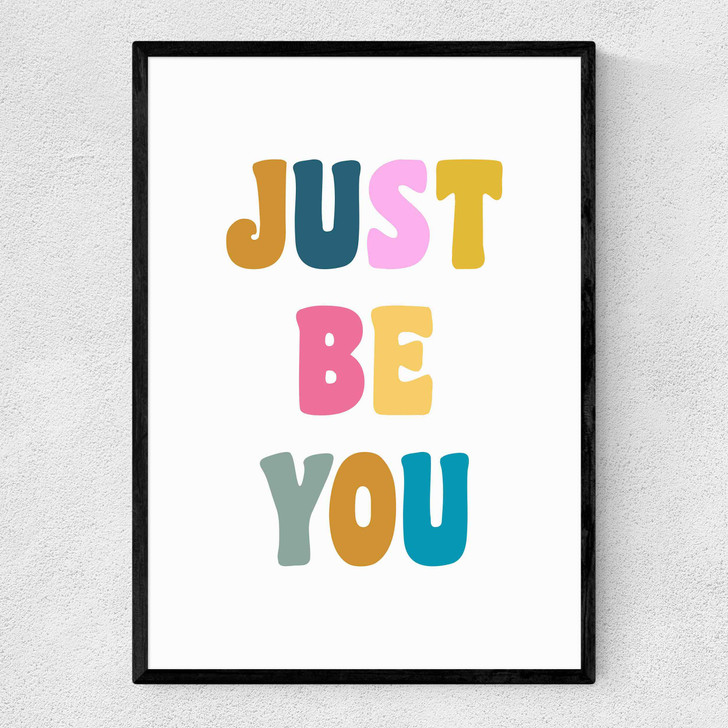 Just Be You Narrow Black Frame