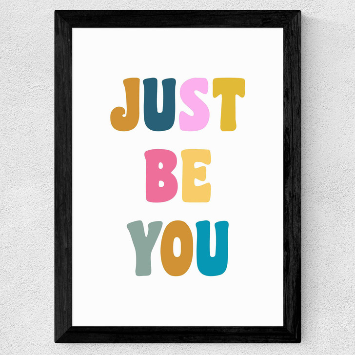 Just Be You Wide Black Frame