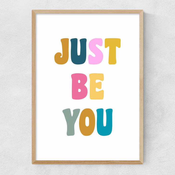 Just Be You Narrow Oak Frame