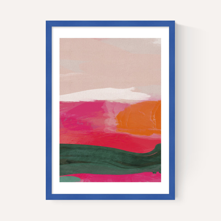 Green and Pink Abstract III