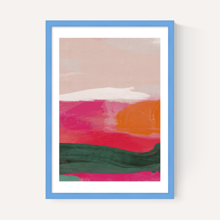 Green and Pink Abstract III