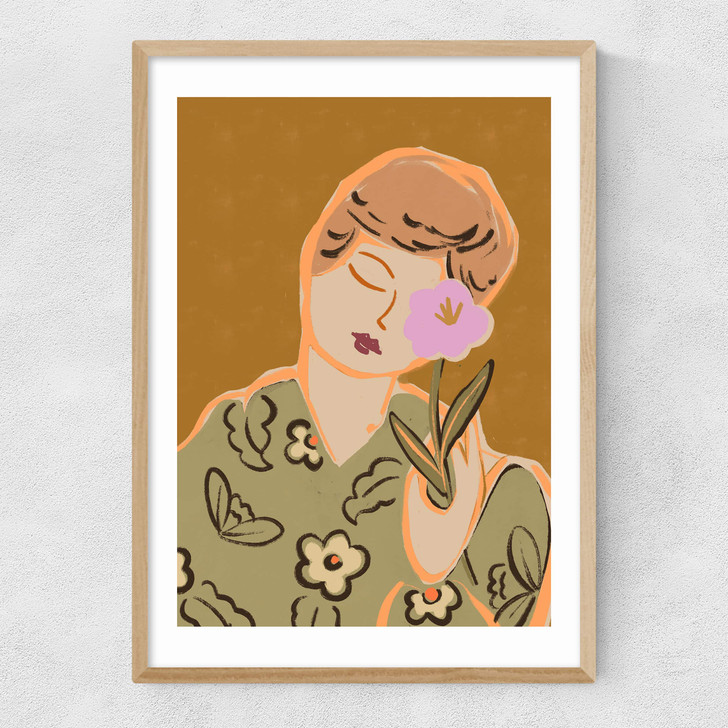 Calm by Arty Guava Narrow Oak Frame Calm by Arty Guava Narrow Oak Frame