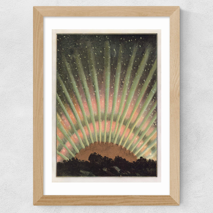 New Aurora Sunset Wide Oak Frame