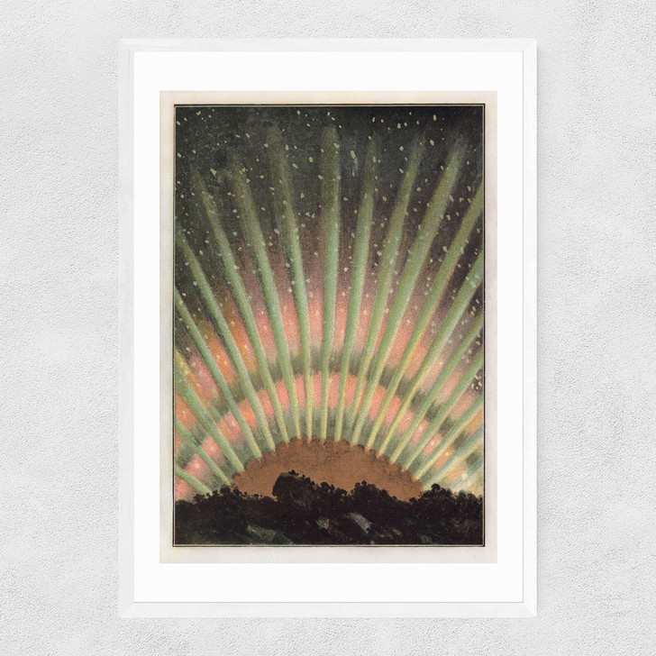 New Aurora Sunset Narrow White Frame