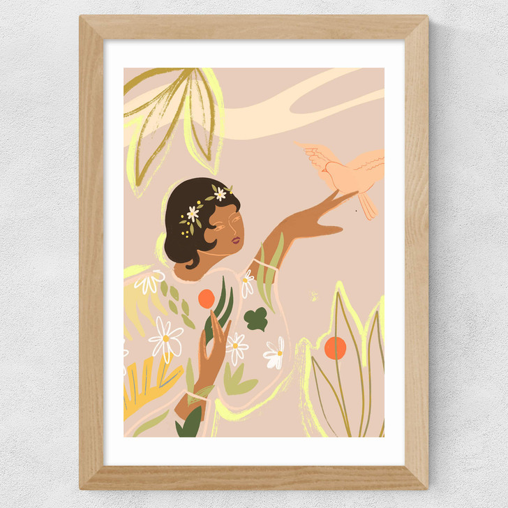 Nature Lover by Arty Guava Wide Oak Frame Nature Lover by Arty Guava Wide Oak Frame