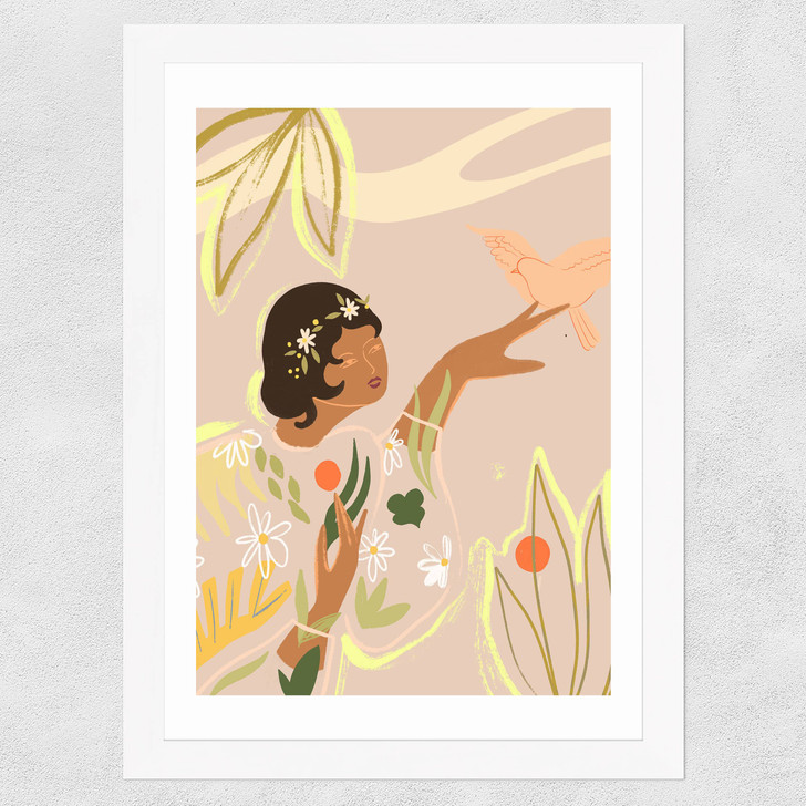 Nature Lover by Arty Guava Wide White Frame Nature Lover by Arty Guava Wide White Frame