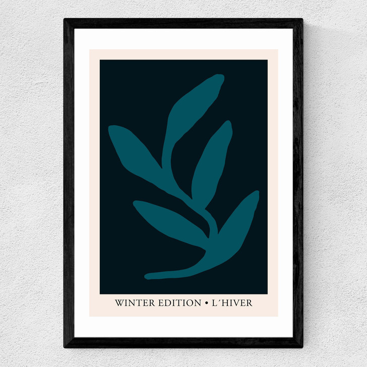 L'Hiver Blue Medium Black Frame L'Hiver Blue Medium Black Frame