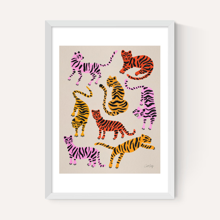Pink Yellow Tiger
