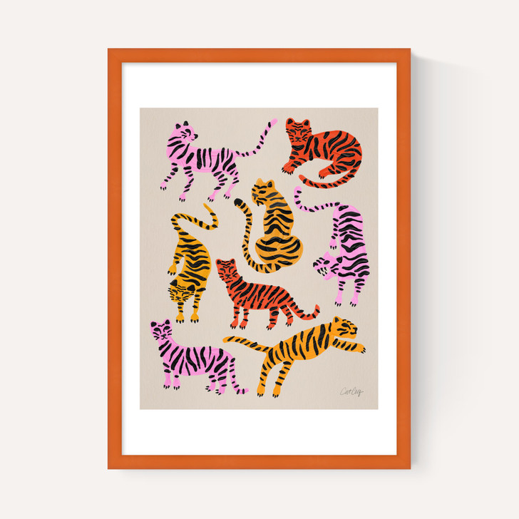 Pink Yellow Tiger