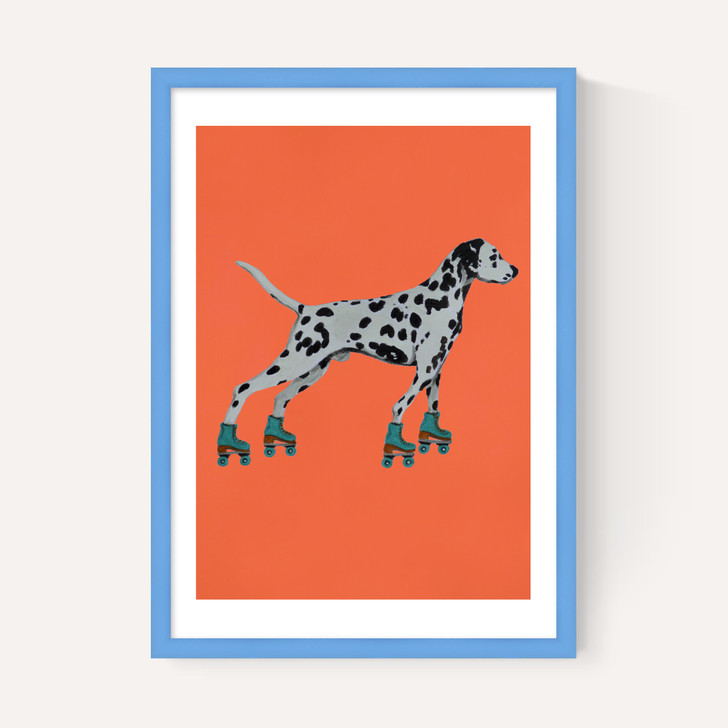 Dalmatian With Rollerskates