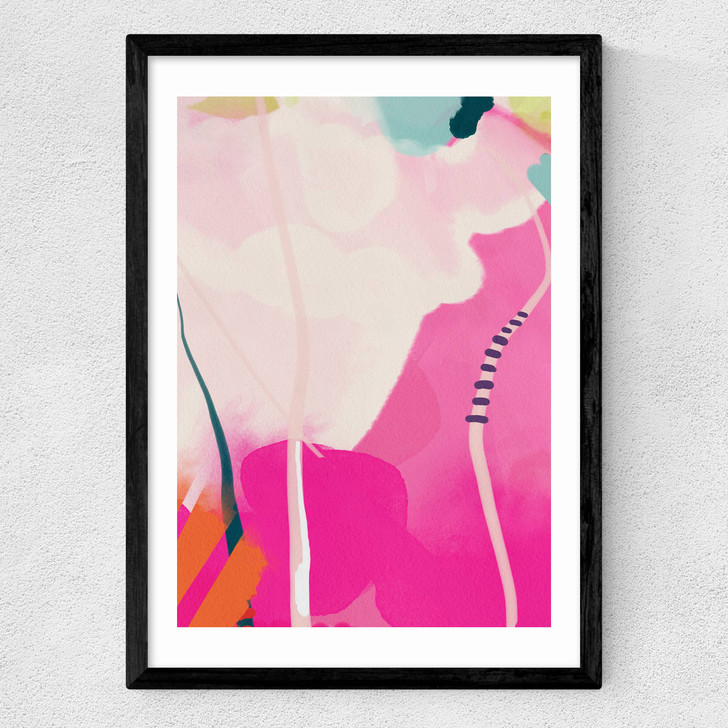 Lune Pink Sky II Medium Black Frame