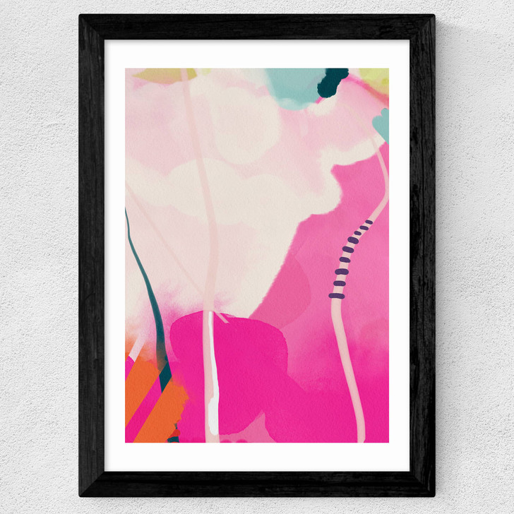 Lune Pink Sky II Wide Black Frame