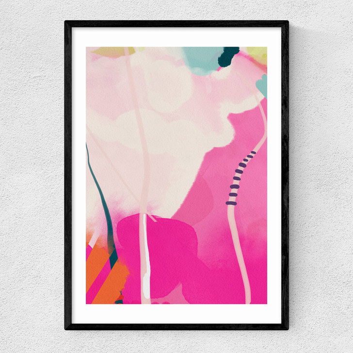 Lune Pink Sky II Narrow Black Frame