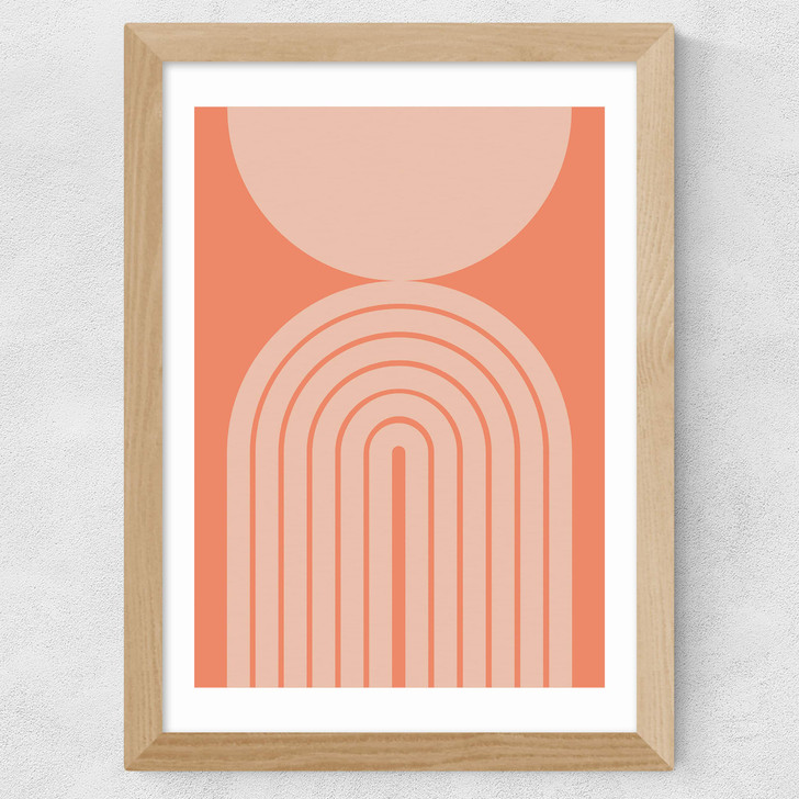 Abstract Rainbow Circle Terracotta