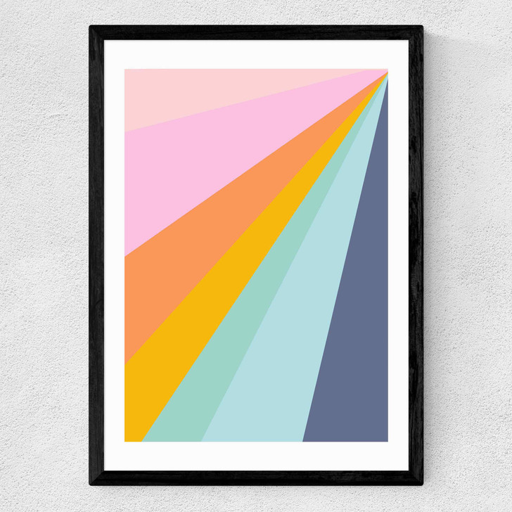 Colourful Space Medium Black Frame