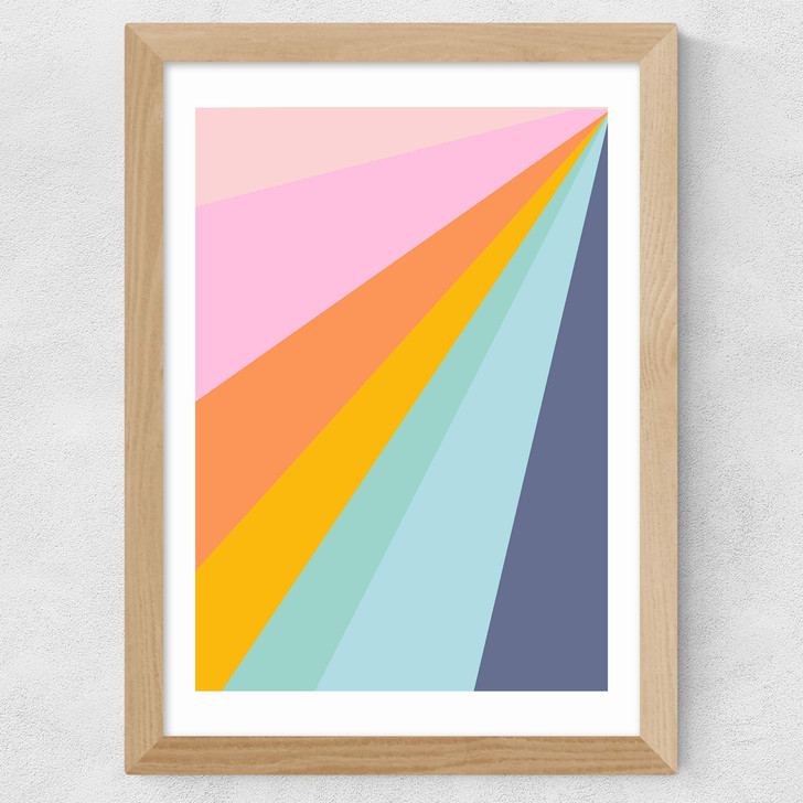 Colourful Space Wide Oak Frame