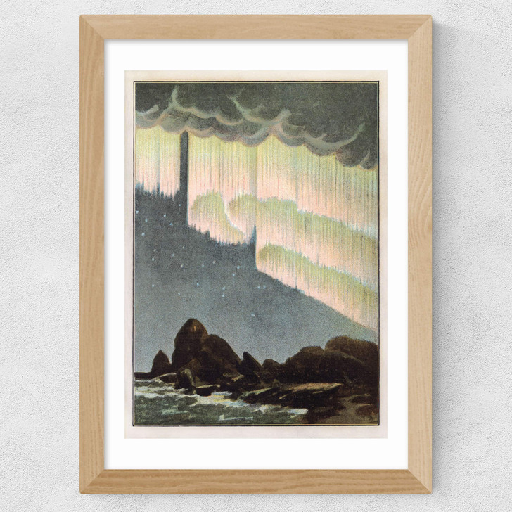 New Aurora Falling Wide Oak Frame