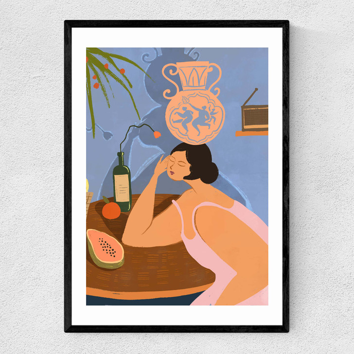 Be Still by Arty Guava Narrow Black Frame