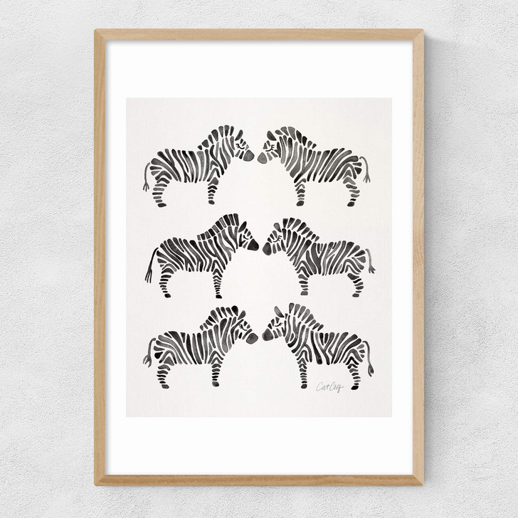 Oak-Zebras Narrow Oak Frame