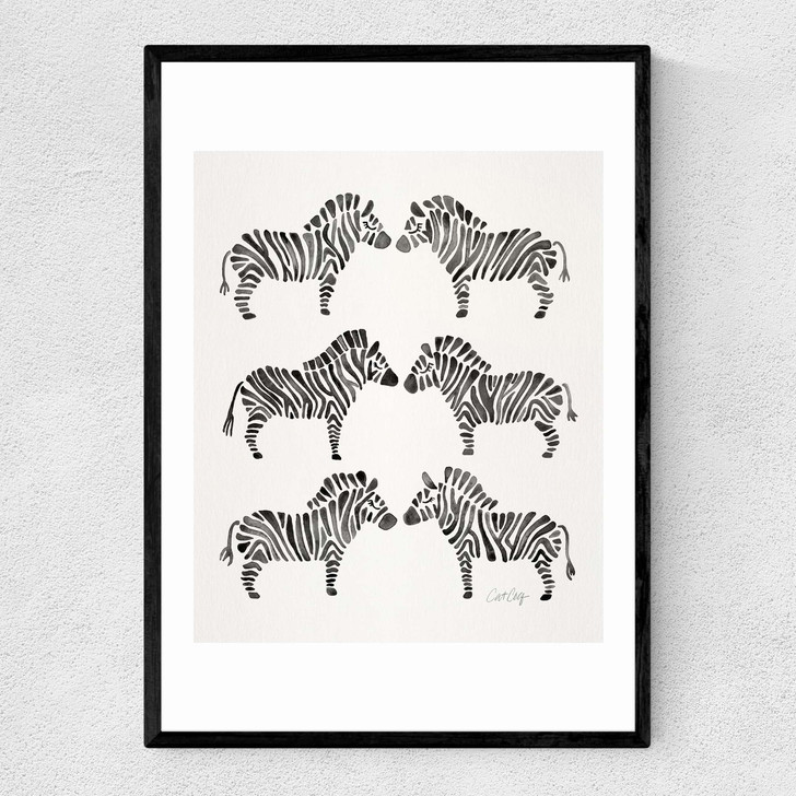 Black-Zebras Narrow Black Frame