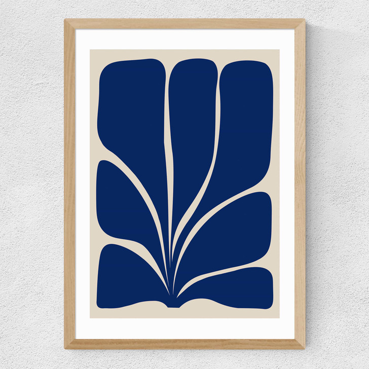 Seven Leaf Plant Medium Oak Frame Seven Leaf Plant Medium Oak Frame