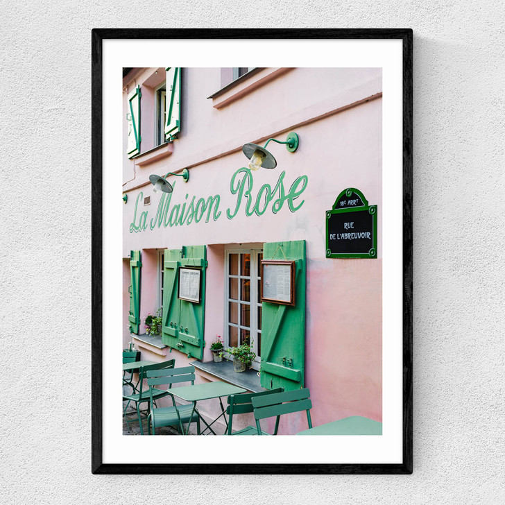 Montmartre VI Narrow Black Frame