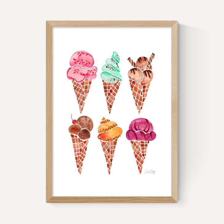 Rainbow IceCream Cones