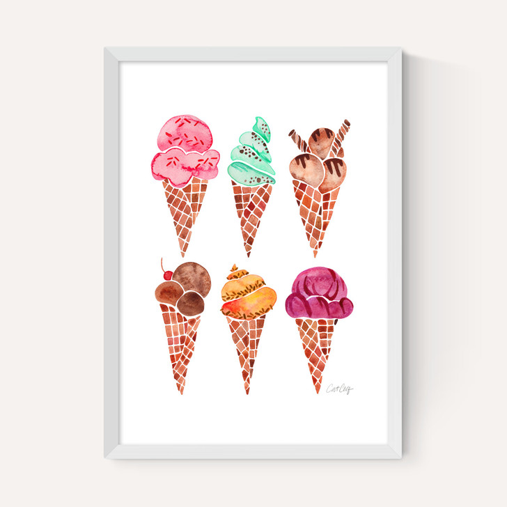 Rainbow IceCream Cones