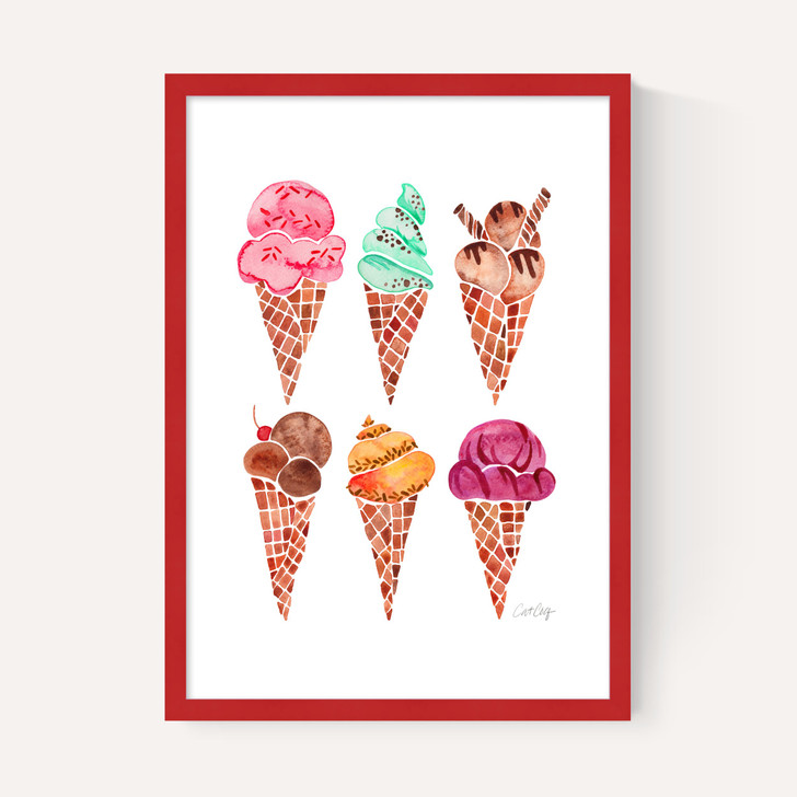 Rainbow IceCream Cones