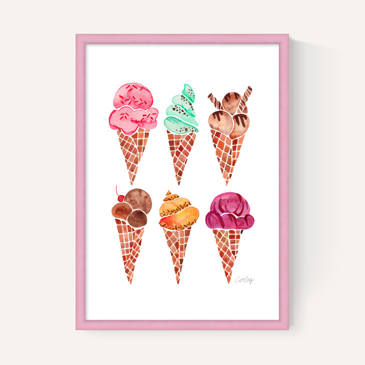 Rainbow IceCream Cones