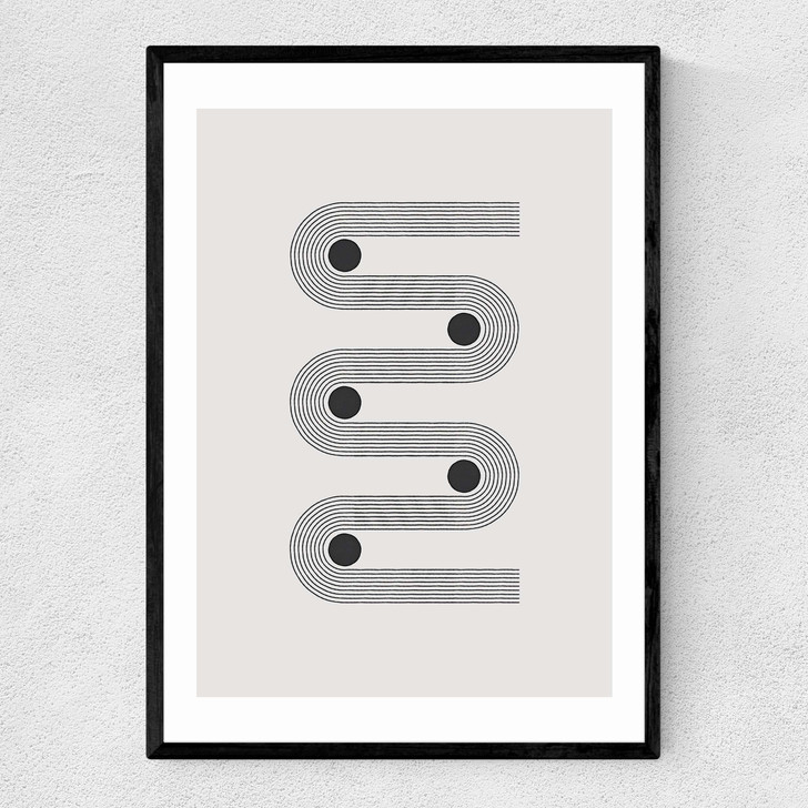 Abstract Arches III Narrow Black Frame Abstract Arches III Narrow Black Frame