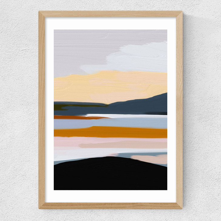 Peaceful Calm of Evening II Medium Oak Frame Peaceful Calm of Evening II Medium Oak Frame