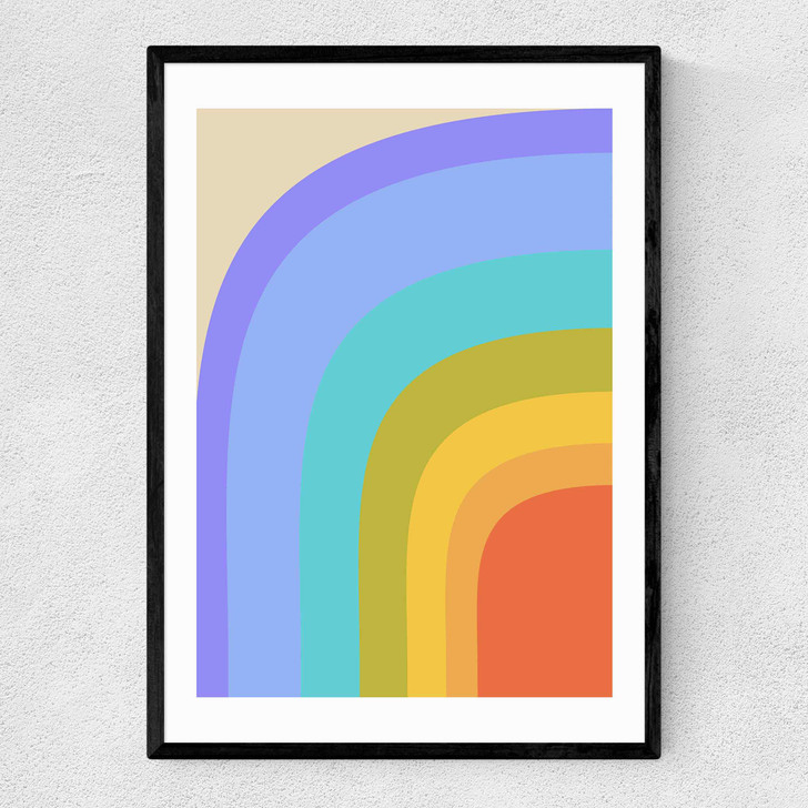 70s Rainbow Narrow Black Frame 70s Rainbow Narrow Black Frame