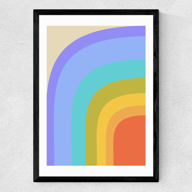 70s Rainbow Medium Black Frame 70s Rainbow Medium Black Frame
