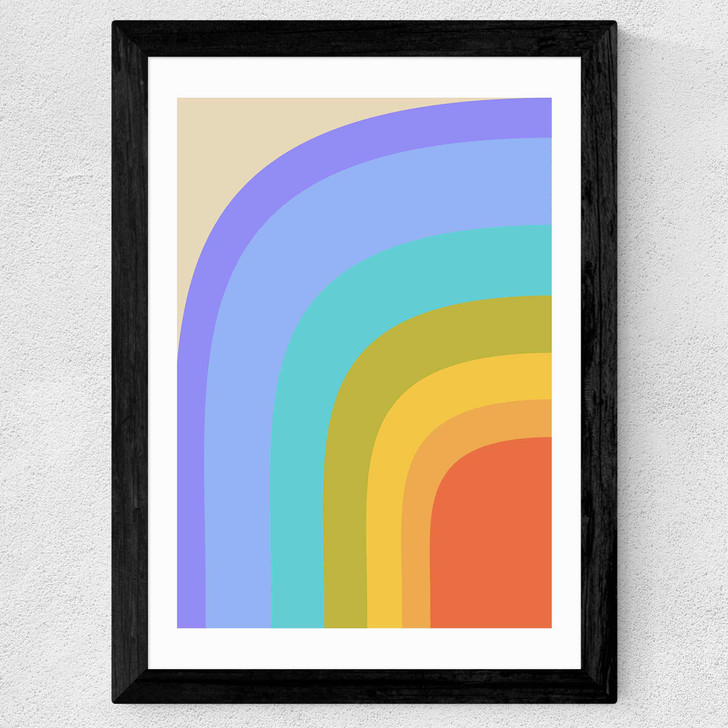 70s Rainbow Wide Black Frame 70s Rainbow Wide Black Frame
