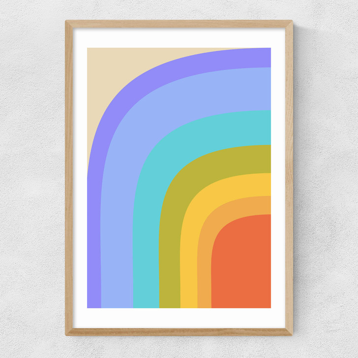 70s Rainbow Narrow Oak Frame 70s Rainbow Narrow Oak Frame