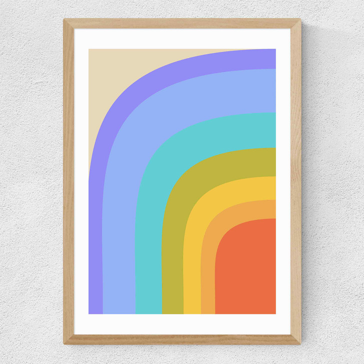 70s Rainbow Medium Oak Frame 70s Rainbow Medium Oak Frame