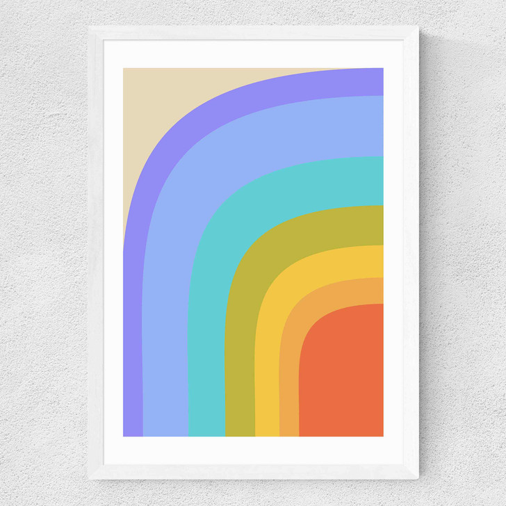 70s Rainbow Medium White Frame 70s Rainbow Medium White Frame