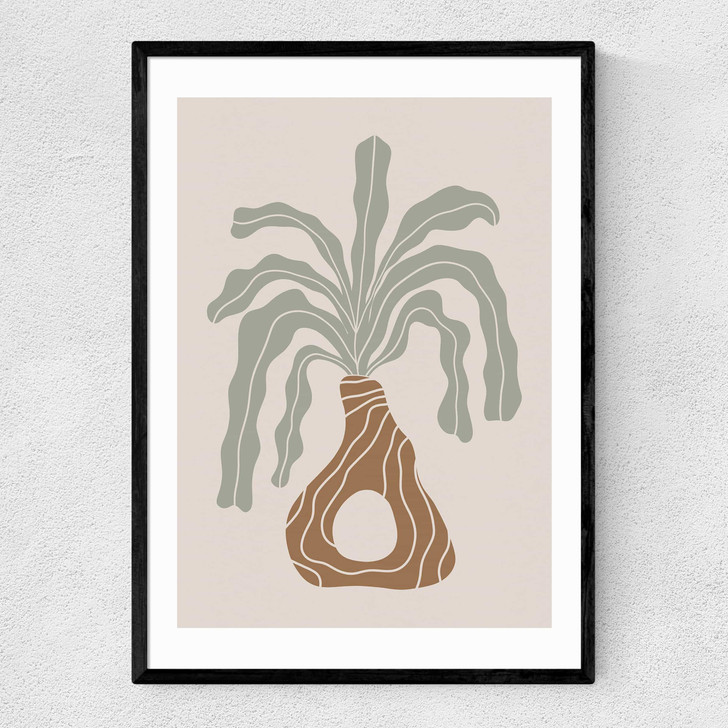 Modern Vase I Narrow Black Frame Modern Vase I Narrow Black Frame