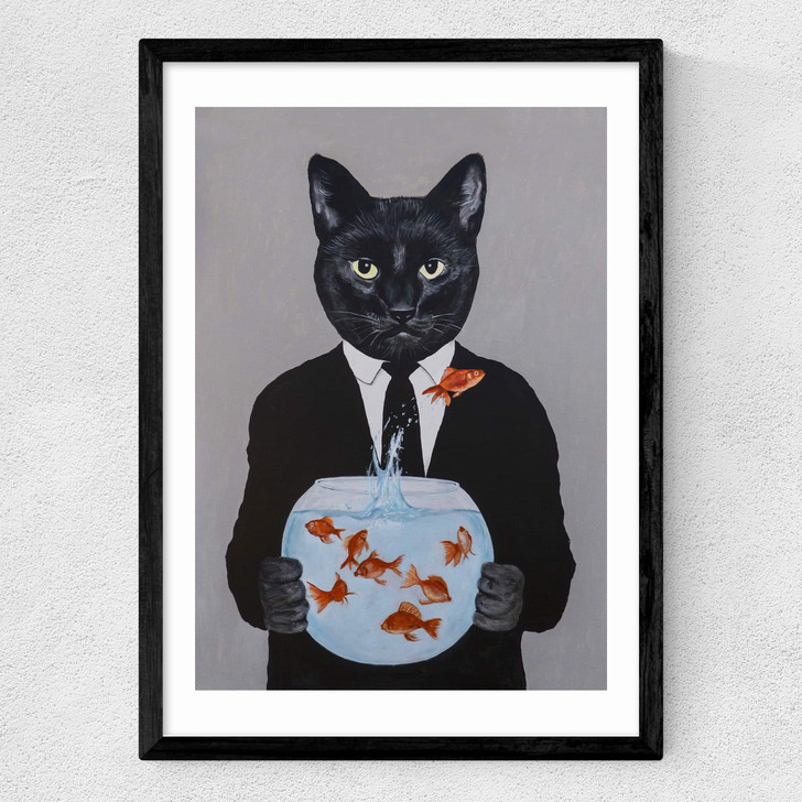 Cat With Fishbowl